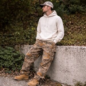 Vintage Rattlers Brand Mens Camo Hunting Pants 34x33 Realtree USA Cargo Workwear